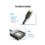 Адаптер Type-C-VGA Vention 1080P 60Hz gold-plated 0.15m Black (TDDBB) Адаптер Type-C-VGA Vention 1080P 60Hz gold-plated 0.15m Black (TDDBB)
