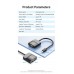 Адаптер Type-C-VGA Vention 1080P 60Hz gold-plated 0.15m Black (TDDBB)