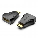 Адаптер HDMI-miniHDMI Vention 4K 30Hz 3D Visual Effects Upgraded gold-plated Black (AISB0)