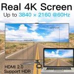 Кабель HDMI-HDMI v.2.0 Vention 4K 60Hz 18Gbps gold-plated 1.5m Black (VAA-M02-B150)