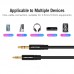 Кабель Audio Aux 3.5мм-2.5мм Vention F/F 29AWG gold-plated 3m Black (BALBI)