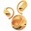 Наушники гарнитура вкладыши Bluetooth 5.3 ІРX4 TWS Vention OpenBeat O12 Orange (NBUO0)