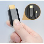 Кабель Type-C-HDMI Thunderbolt 3 v.1.4 Vention 4K 30Hz 2K 30Hz 2m Black (CGUBF)