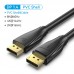 Кабель DisplayPort-DisplayPort v1.4 Vention PVC Shell 8K 60Hz 4K 144Hz 2K 165Hz 32.4Gbps 1m Black (HCDBF)