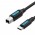 Кабель Type-C-Type-B 2.0 Vention F/F PVC 2A 1m 480Mbps Printer Black (CQUBF)
