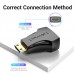 Адаптер HDMI-miniHDMI Vention 4K 30Hz 3D Visual Effects Upgraded gold-plated Black (AISB0)