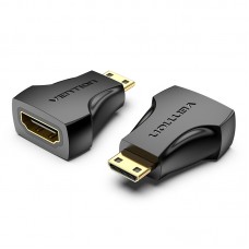 Адаптер HDMI-miniHDMI Vention 4K 30Hz 3D Visual Effects Upgraded gold-plated Black (AISB0)