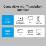 Адаптер MiniDisplayPort-HDMI Vention 1080P 60Hz Black (HBCBB)
