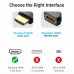 Адаптер HDMI-HDMI Vention F/M Straight 90 4K 60Hz gold-plated Black (AIMB0)
