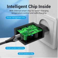 Сетевое зарядное устройство 1USB Vention 18W QC3.0 2.4A White (FABW0-EU)