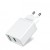 Сетевое зарядное устройство 1USB Vention 18W QC3.0 2.4A White (FABW0-EU)