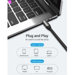 Кабель Type-C-HDMI v.2.0 Vention 4K 60Hz gold-plated 2m Black (CGTBH) Кабель Type-C-HDMI v.2.0 Vention 4K 60Hz gold-plated 2m Black (CGTBH)