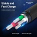 Кабель USB-MicroUSB Vention TPE Nylon 3A 480Mbps nickel-plated 1m Grey (COAHF)