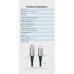 Удлинитель Type-C-Type-C 3.1 Vention Nylon M/F Thunderbolt 3 4K 60Hz PD 60W 5Gbps 3A 1m Grey (TABHF)