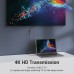 Удлинитель Type-C-Type-C 3.1 Vention Nylon M/F Thunderbolt 3 4K 60Hz PD 60W 5Gbps 3A 1m Grey (TABHF)
