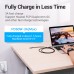 Удлинитель Type-C-Type-C 3.1 Vention Nylon M/F Thunderbolt 3 4K 60Hz PD 60W 5Gbps 3A 1m Grey (TABHF)