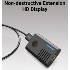 Усилитель сигнала HDMI-HDMI Vention F/F 4K 60Hz 18Gbps (до 60м) gold-plated Black (AIEB0)