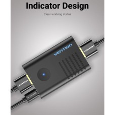 Усилитель сигнала HDMI-HDMI Vention F/F 4K 60Hz 18Gbps (до 60м) gold-plated Black (AIEB0)