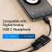 Адаптер 2 ni 1 Type-C-3.5мм Vention M/2xF PD 18W QC 3.0 3A nickel-plated 0.15m Black (CFMBA)