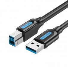 Кабель USB-Type-B 3.0 Vention PVC 2m 5Gbps Black (COOBH)