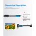 Кабель Coaxial Vention антенный F/F угол 90 1m gold-plated Black (VAV-A02-B100)