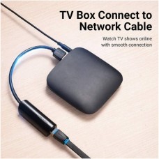 Адаптер Vention USB-RJ45 Ethernet 10/100Mbps PVC 0.15m Black (CEGBB)