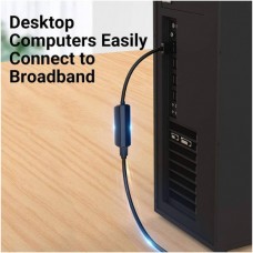 Адаптер Vention USB-RJ45 Ethernet 10/100Mbps PVC 0.15m Black (CEGBB)