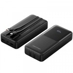 УМБ Vention 20000mAh PD 22.5W 3A 1Type-C 2USB Built-in Black (FHPB0) УМБ Vention 20000mAh PD 22.5W 3A 1Type-C 2USB Built-in Black (FHPB0)