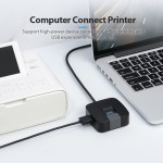 USB HUB Vention USB-USB 4USB 3.0 0.5m Black (CHBBD)