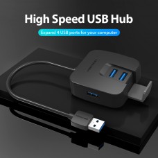 USB HUB Vention USB-USB 4USB 3.0 0.5m Black (CHBBD)