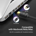Кабель MiniDisplayPort-HDMI v.1.4 Vention 4K 30Hz gold-plated 2m Black (HAHBH) Кабель MiniDisplayPort-HDMI v.1.4 Vention 4K 30Hz gold-plated 2m Black (HAHBH)