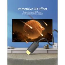Кабель MiniDisplayPort-HDMI v.1.4 Vention 4K 30Hz gold-plated 2m Black (HAHBH)