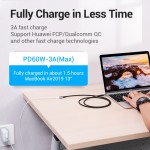 Удлинитель Type-C-Type-C 3.1 Vention Nylon M/F Thunderbolt 3 4K 60Hz PD 60W 5Gbps 3A 0.5m Grey (TABHD) Удлинитель Type-C-Type-C 3.1 Vention Nylon M/F Thunderbolt 3 4K 60Hz PD 60W 5Gbps 3A 0.5m Grey (TABHD)