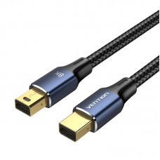 Кабель Vention MiniDisplayPort-MiniDisplayPort 8K 60Hz 4K 144Hz 2K 240Hz 32.4Gbps HDR 1.5m Blue (HCGLG)