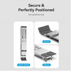 Подставка для ноутбука Vention Laptop X-type Stand Aluminum Alloy Silver (KDMI0)