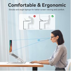 Подставка для ноутбука Vention Laptop X-type Stand Aluminum Alloy Silver (KDMI0)