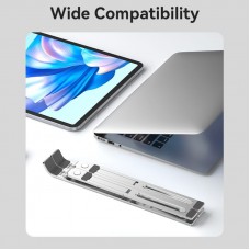 Подставка для ноутбука Vention Laptop X-type Stand Aluminum Alloy Silver (KDMI0)