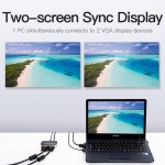 Сплиттер 2 In 1 Out VGA-VGA Vention PVC M/2xF 1080P 60Hz gold-plated 1m Black (DBABF) Сплиттер 2 In 1 Out VGA-VGA Vention PVC M/2xF 1080P 60Hz gold-plated 1m Black (DBABF)