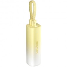 УМБ Vention 5000mAh 20W PD 1Type-C 3A In/Out Lightning In/Out with cable Gradient Yellow
