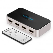 Сплиттер Video 3 In 1 HDMI-HDMI v.1.4 Vention F/3xF 4k 30Hz gold-plated Black (AFFH0)