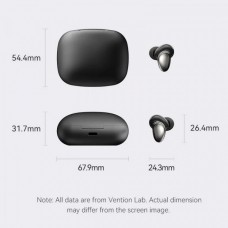 Наушники гарнитура вакуумные Bluetooth 5.3 TWS Vention Tiny Earbuds T13 Black (NBNB0)