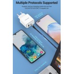 Сетевое зарядное устройство 1USB 1Type-C Vention PD 38W QC3.0 3.4A White (QC67-EU-W) Сетевое зарядное устройство 1USB 1Type-C Vention PD 38W QC3.0 3.4A White (QC67-EU-W)