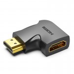 Адаптер HDMI-HDMI Vention F/M Left 270 4K 60Hz gold-plated Black (AIQB0)