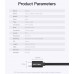 Кабель Type-C-Type-C 3.1 Vention PVC Shell Thunderbolt 3 4K 60Hz PD 60W 3A 5Gbps nickel-plated 1.5m Black (CAUBG)