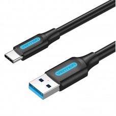 Кабель USB-Type-C Vention Upgrade PVC 3A 5Gbps nickel-plated 1m Grey (COFHF)