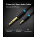 Кабель Audio 6.35мм-3.5мм Vention F/F PVC Shell gold-plated 1m Black (BABBF)