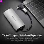 Адаптер MicroUSB-Type-C-OTG 3.0 Vention Black (CDIB0)