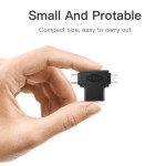 Адаптер MicroUSB-Type-C-OTG 3.0 Vention Black (CDIB0)