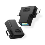 Адаптер MicroUSB-Type-C-OTG 3.0 Vention Black (CDIB0)
