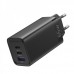 Сетевое зарядное устройство Vention 2USB 1Type-C PD 65W 3A PD3.0+QC4.0 Black (FEDB0-EU)